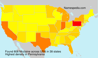 Surname Mcclaine in USA Surname Mcclaine in USA