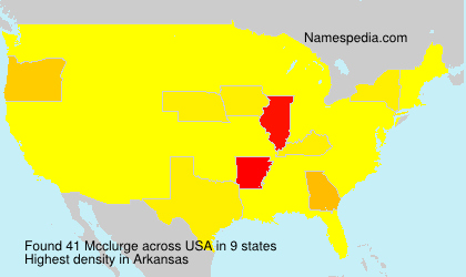 Surname Mcclurge in USA Surname Mcclurge in USA