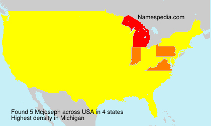 Surname Mcjoseph in USA