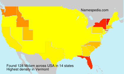 Surname Mclam in USA Surname Mclam in USA