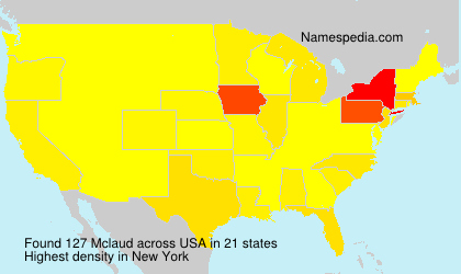Surname Mclaud in USA