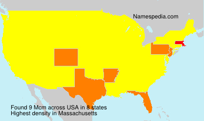 Surname Mcm in USA