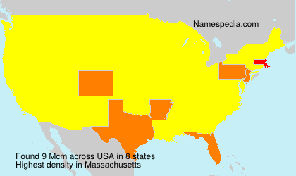 Surname Mcm in USA Surname Mcm in USA