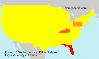 Surname Mechas in USA