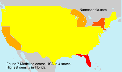 Surname Medeline in USA