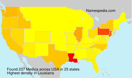 Surname Medica in USA