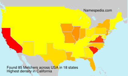 Surname Melchers in USA