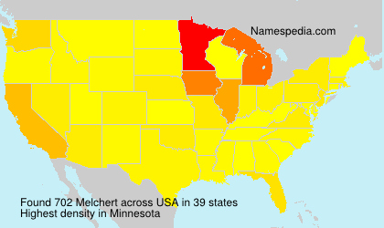 Surname Melchert in USA