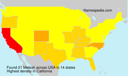 Surname Meleah in USA Surname Meleah in USA