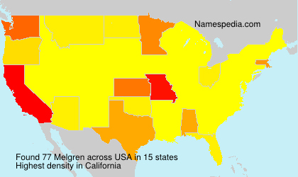 Surname Melgren in USA