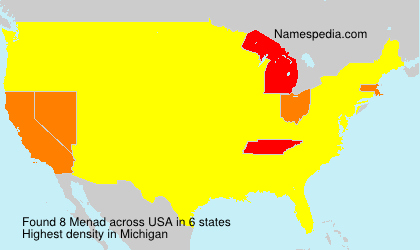 Surname Menad in USA