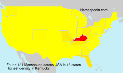 Surname Menshouse in USA
