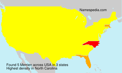 Surname Merrien in USA