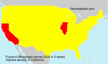 Surname Messdaghi in USA