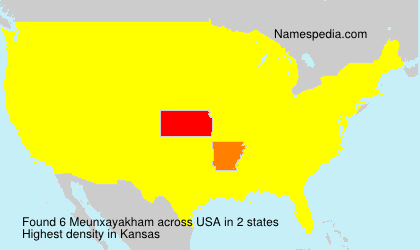Surname Meunxayakham in USA