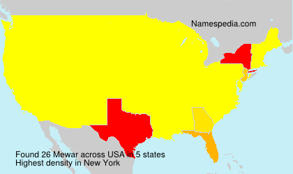 Surname Mewar in USA Surname Mewar in USA