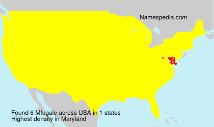 Surname Mfugale in USA