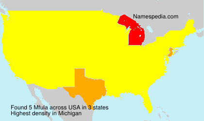 Surname Mfula in USA