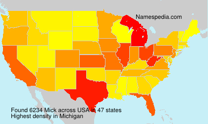 Surname Mick in USA