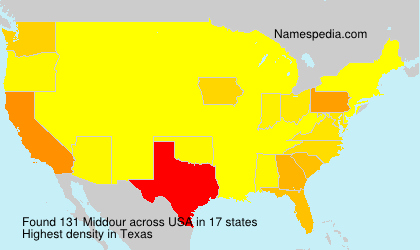 Surname Middour in USA
