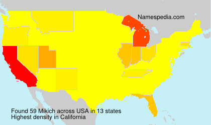 Surname Mikich in USA