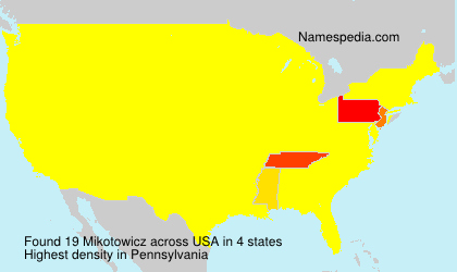 Surname Mikotowicz in USA Surname Mikotowicz in USA