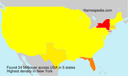 Surname Milbouer in USA