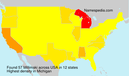 Surname Millimaki in USA Surname Millimaki in USA