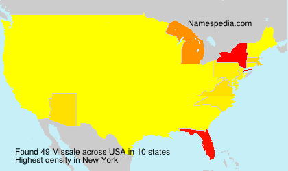 Surname Missale in USA