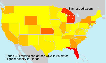Surname Mitchelson in USA