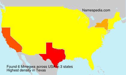 Surname Mmegwa in USA