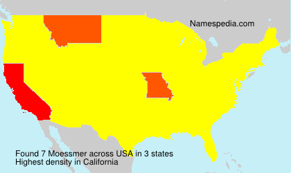 Surname Moessmer in USA