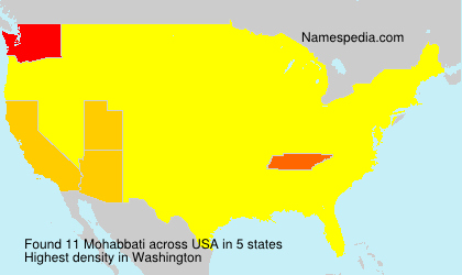 Surname Mohabbati in USA Surname Mohabbati in USA