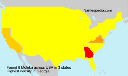 Surname Moleka in USA