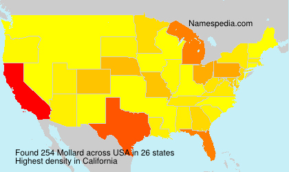 Surname Mollard in USA