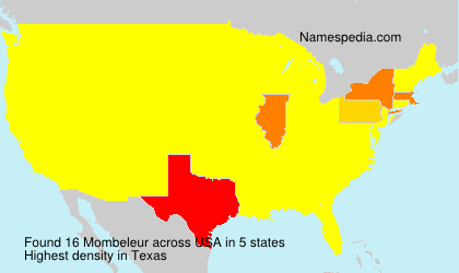 Surname Mombeleur in USA