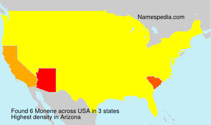 Surname Monene in USA