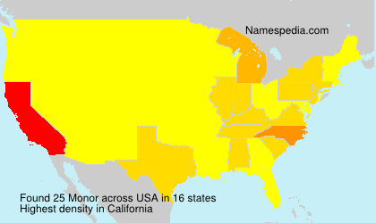 Surname Monor in USA