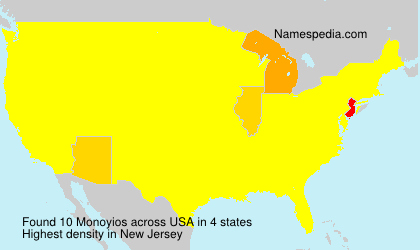 Surname Monoyios in USA Surname Monoyios in USA