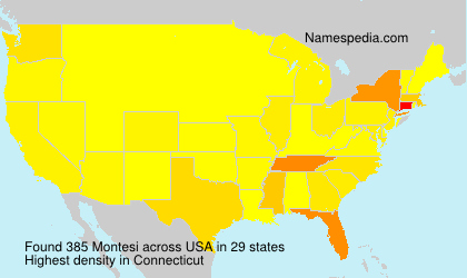 Surname Montesi in USA