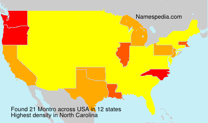 Surname Montro in USA Surname Montro in USA
