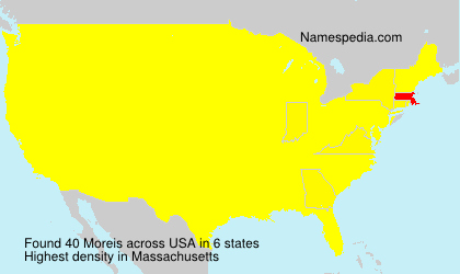 Surname Moreis in USA