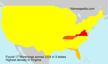 Surname Morenings in USA Surname Morenings in USA