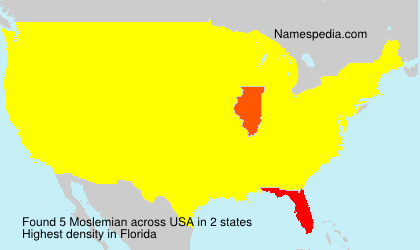 Surname Moslemian in USA
