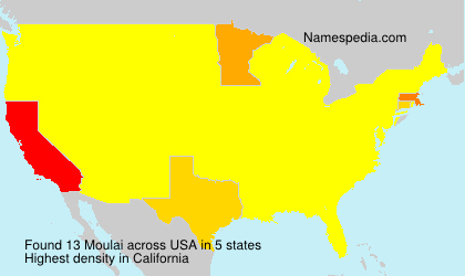 Surname Moulai in USA