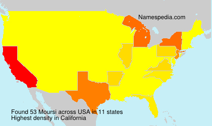 Surname Moursi in USA