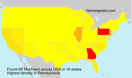 Surname Muchison in USA