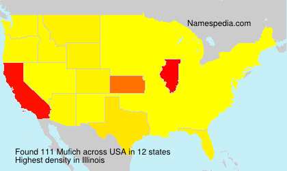 Surname Mufich in USA