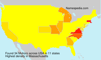 Surname Muhoro in USA
