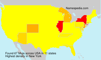 Surname Muja in USA